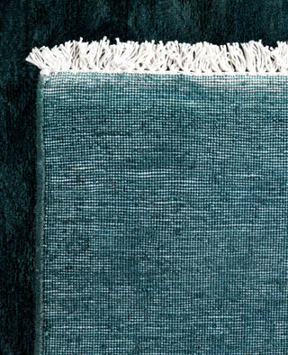 Contemporary Overdyed Wool Hand Knotted Green Area Rug 3' 3" x 5' 2"