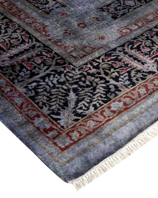 Contemporary Hand Knotted  Gray Square Area Rug 7' 10" x 8' 5"