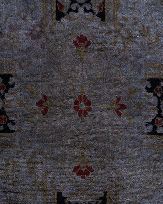 Contemporary Hand Knotted  Gray Square Area Rug 7' 10" x 8' 5"