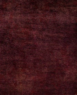 Overdyed Hand-Knotted Wool Modern-Contemporary Purple Area Rug 4' 7" x 7' 1"