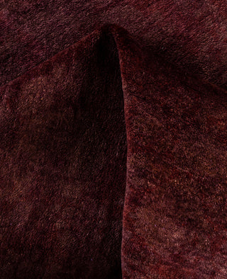 Overdyed Hand-Knotted Wool Modern-Contemporary Purple Area Rug 4' 7" x 7' 1"