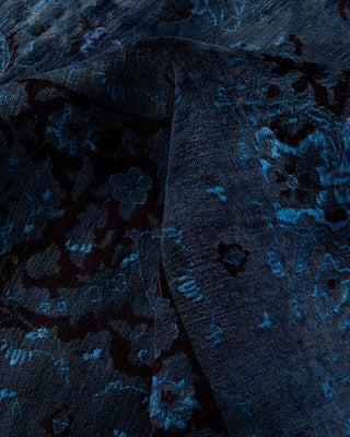 Overdyed Hand-Knotted Gray Area Rug 12' 1" x 17' 10"