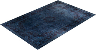 Overdyed Hand-Knotted Gray Area Rug 12' 1" x 17' 10"