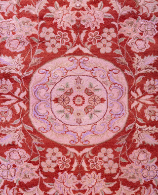 Overdyed Hand-Knotted Wool Modern-Contemporary Pink Area Rug 8' 2" x 10' 2"