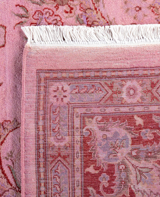 Overdyed Hand-Knotted Wool Modern-Contemporary Pink Area Rug 8' 2" x 10' 2"