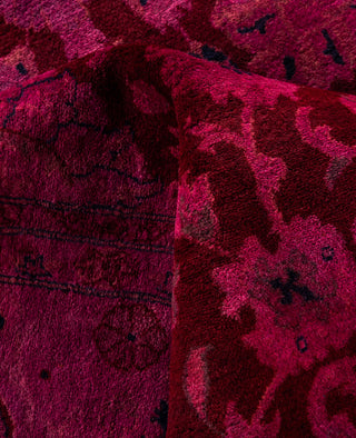 Overdyed Hand-Knotted Wool Modern-Contemporary Purple Area Rug 8' 0" x 10' 0"