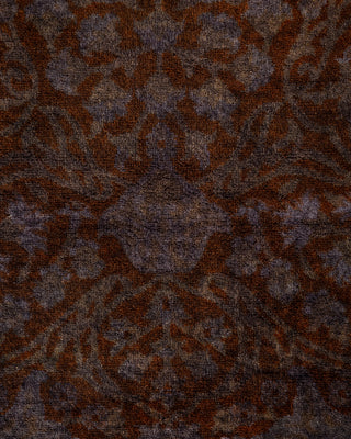 Contemporary Hand Knotted Overdyed Black Area Rug 3' 3" x 5' 4"