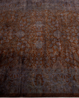 Contemporary Hand Knotted Overdyed Black Area Rug 3' 3" x 5' 4"