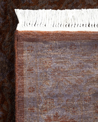 Contemporary Hand Knotted Overdyed Black Area Rug 3' 3" x 5' 4"