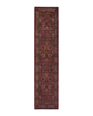 Contemporary Fine Vibrance Red Wool Area Rug 3' 0" x 13' 3"