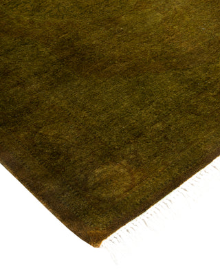 Contemporary Hand Knotted Overdyed Gold Area Rug 2' 7" x 4' 2"