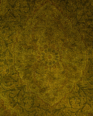 Contemporary Hand Knotted Overdyed Gold Area Rug 2' 7" x 4' 2"