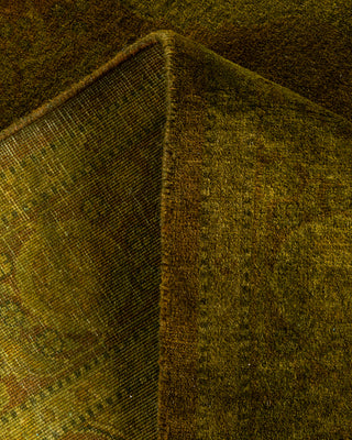 Contemporary Hand Knotted Overdyed Gold Area Rug 2' 7" x 4' 2"