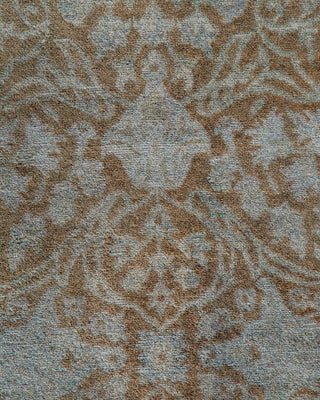 Contemporary Hand-Knotted Overdyed Brown Area Rug 3' 1" x 5' 6"