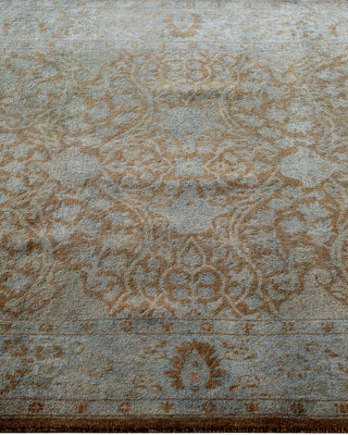 Contemporary Hand-Knotted Overdyed Brown Area Rug 3' 1" x 5' 6"