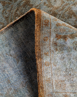 Contemporary Hand-Knotted Overdyed Brown Area Rug 3' 1" x 5' 6"