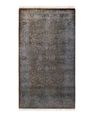 Modern Fine Vibrance Brown Area Rug 3' 1" x 5' 6"