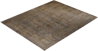 Contemporary Hand-Knotted Overdyed Gray Area Rug 8' 1" x 10' 0"