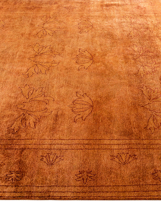 Overdyed Hand-Knotted Gold Area Rug 6' 1" x 9' 4"
