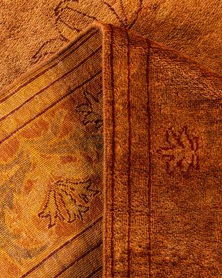 Overdyed Hand-Knotted Gold Area Rug 6' 1" x 9' 4"