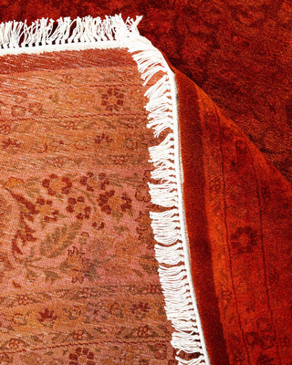 Fine Vibrance, One-of-a-Kind Hand-Knotted Area Rug - Orange, 8' 1" x 8' 1" - Solo Rugs
