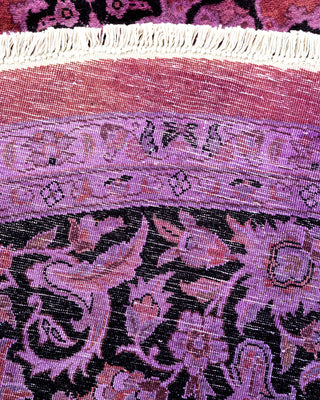 Contemporary Fine Vibrance Purple Wool Area Rug - 8' 1" x 8' 1"