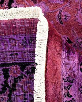Contemporary Fine Vibrance Purple Wool Area Rug - 8' 1" x 8' 1"