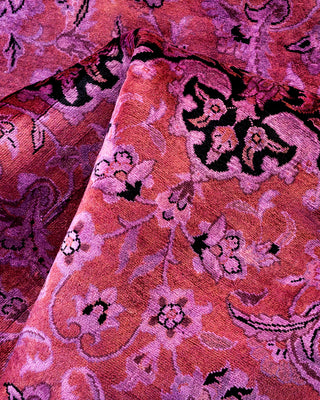 Contemporary Fine Vibrance Purple Wool Area Rug - 8' 1" x 8' 1"