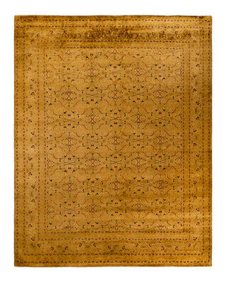 Contemporary Fine Vibrance Brown Wool Area Rug 8' 2" x 10' 3"