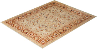 Traditional Hand-Knotted Beige Area Rug 8' 1" x 10' 4"