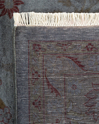 Contemporary Hand-Knotted Overdyed Gray Area Rug 9' 3" x 12' 4"