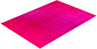 Overdyed One-of-a-Kind Wool Pink Area Rug 10' 1" x 13' 10"