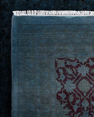 Overdyed Hand-Knotted Gray Area Rug 10' 1" x 20' 5"