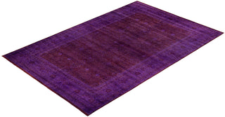 Overdyed One-of-a-Kind Wool Purple Area Rug 10' 2" x 15' 8"