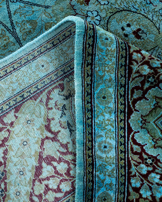 Overdyed Hand-Knotted Blue Area Rug 8' 1" x 15' 4"