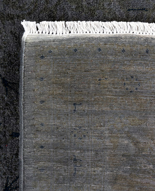 Contemporary Overdyed Wool Hand Knotted Black Area Rug 8' 2" x 10' 2"
