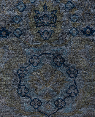 Contemporary Overdyed Wool Hand Knotted Gray Area Rug 8' 1" x 10' 3"