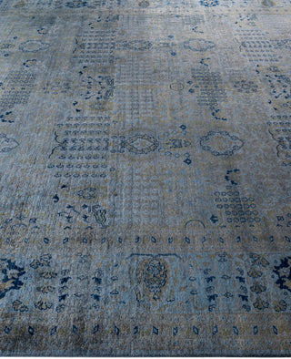 Contemporary Overdyed Wool Hand Knotted Gray Area Rug 8' 1" x 10' 3"
