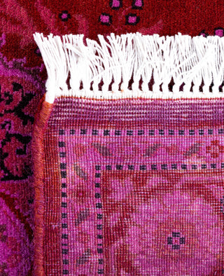 Overdyed Hand-Knotted Wool Modern-Contemporary Pink Area Rug 2' 8" x 4' 3"