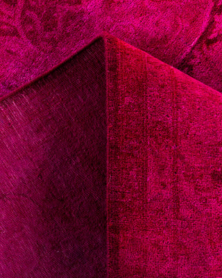 Fine Vibrance, One-of-a-Kind Hand-Knotted Area Rug  - Pink, 6' 2" x 9' 1"