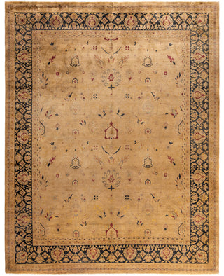 Overdyed One-of-a-Kind Wool Beige Area Rug 8' 3" x 10' 5"