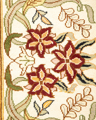 Traditional Hand Knotted Beige Area Rug 9' 2" x 12' 5"