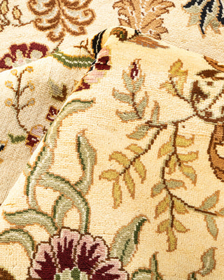 Traditional Hand Knotted Beige Area Rug 9' 2" x 12' 5"