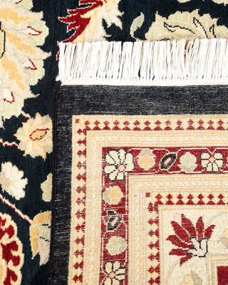 Traditional Hand Knotted Black  Area Rug 8' 0" x 10' 5"