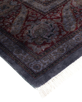 Contemporary Hand-Knotted Overdyed Gray Area Rug 8' 2" x 14' 8"