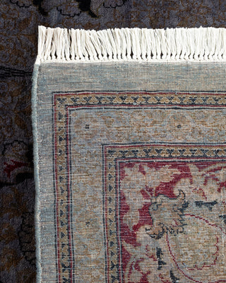 Contemporary Hand-Knotted Overdyed Gray Area Rug 8' 2" x 14' 8"