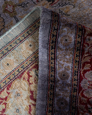 Contemporary Hand-Knotted Overdyed Gray Area Rug 8' 2" x 14' 8"