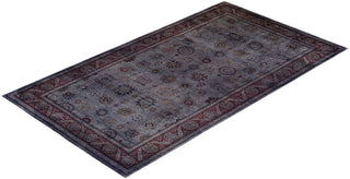 Contemporary Hand-Knotted Overdyed Gray Area Rug 8' 2" x 14' 8"