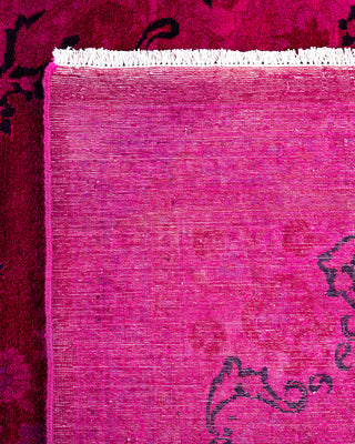 Overdyed Hand-Knotted Pink Area Rug 8' 2" x 10' 3"