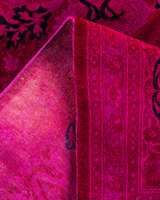 Overdyed Hand-Knotted Pink Area Rug 8' 2" x 10' 3"